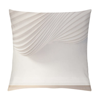 Personality  White Interior Background. 3d Illustration, 3d Rendering. Pillow Covers