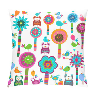 Personality  Whimsy Flowers Pillow Covers