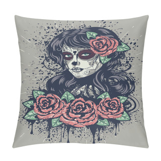Personality  Day Of Dead Girl Pillow Covers