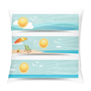 Personality  Summer Header Banners Pillow Covers
