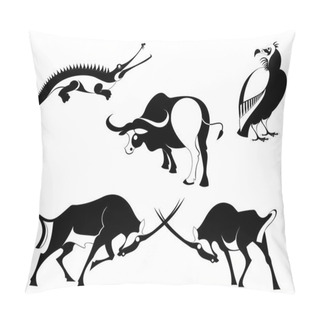 Personality  Original Art Animal Silhouettes Pillow Covers