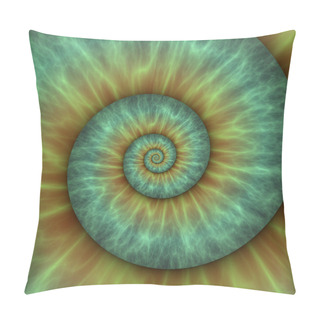 Personality  Abstract Spiral Pattern. Fibonacci Pattern Pillow Covers