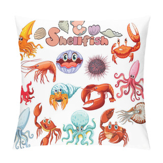 Personality  Different Kind Of Sea Animals Pillow Covers