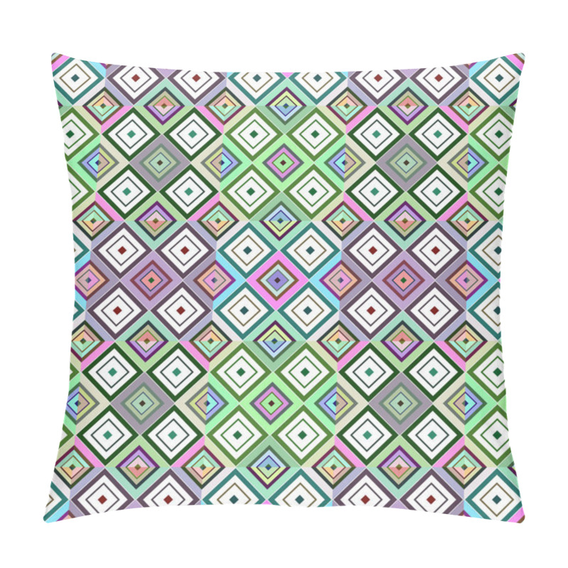 Personality  Colored rhombuses, abstract background. Vector Seamless Pattern. pillow covers