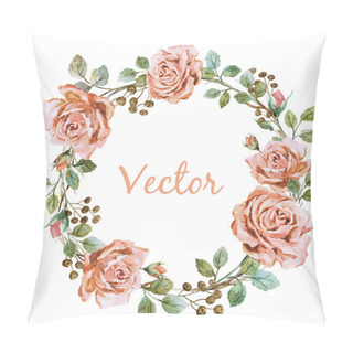 Personality  Rose Wearth Pillow Covers