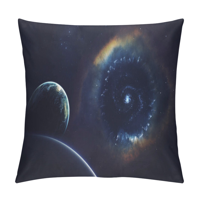 Personality  Cosmic art, science fiction wallpaper. Giant nebula. Billions of galaxies in the universe. Elements of this image furnished by NASA pillow covers