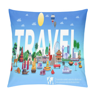 Personality  Travel And Tourism Poster Pillow Covers