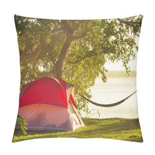 Personality  Tent In Camping Pillow Covers