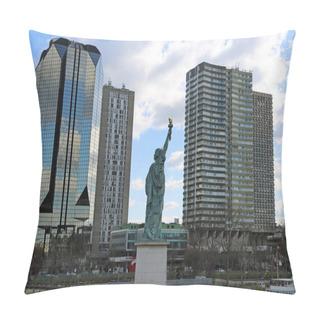 Personality  Replica Of Statue Of Liberty - Paris, France Pillow Covers