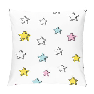 Personality  Sketchy Stars Background Pillow Covers