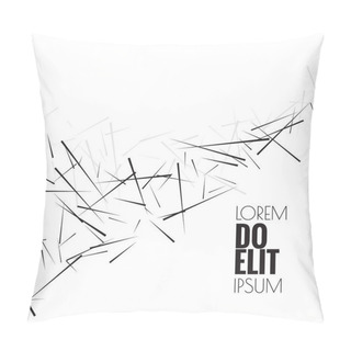 Personality  Abstract Background With Lines. Pillow Covers