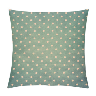 Personality  Fabric With Pink Polka Dots On Grey Background Pillow Covers
