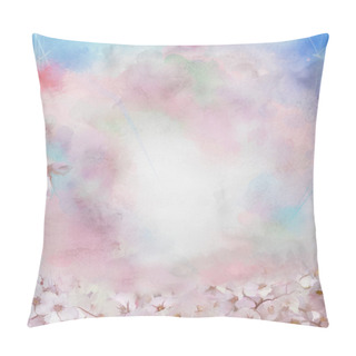 Personality  Cherry Blossom Flower Oil Painting  Pillow Covers