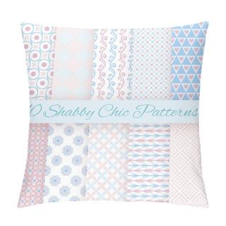 Personality  Pastel Retro Different Vector Seamless Patterns Pillow Covers