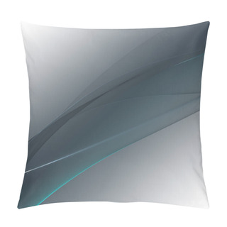 Personality  Abstract Background Waves. White, Charcoal Grey And Turquoise Abstract Background For Wallpaper Or Business Card Pillow Covers