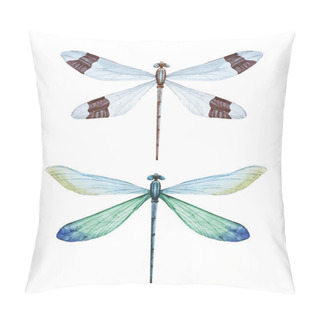 Personality  Watercolor Dragonflies Pillow Covers