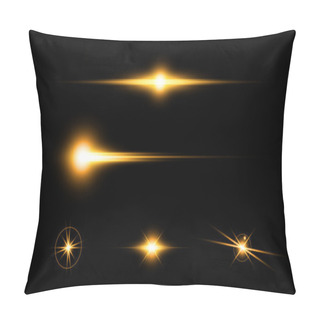 Personality  Abstract Yellow Flare Effect Elements  Pillow Covers