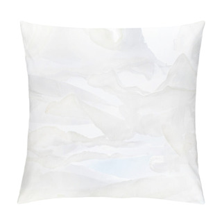 Personality  Abstract White Background From Natural Fabric, Bottom View Pillow Covers