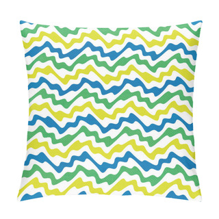 Personality  Colorful  Wavy Stripes Background  Pillow Covers