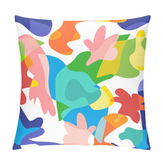 Personality  Seamless Pattern With Abstract Overlapping Shapes. Pillow Covers
