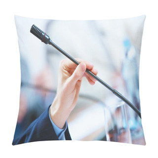 Personality  Conference Hall With Microphones Pillow Covers