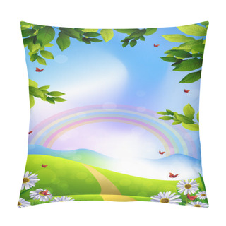 Personality  Beautiful Spring Background Pillow Covers