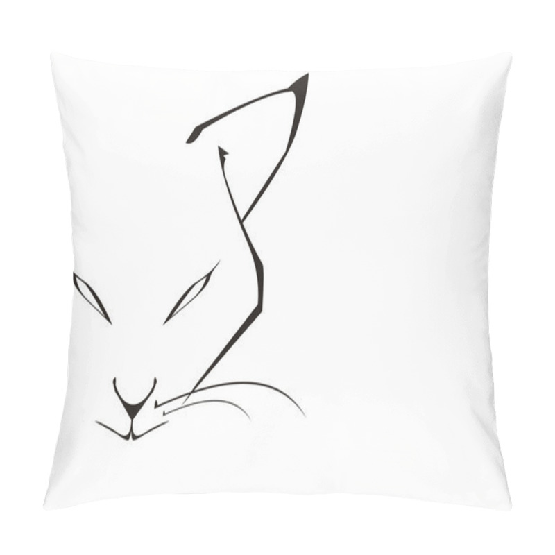Personality  Head cat pillow covers