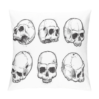 Personality  Hand-drawn Skulls Pillow Covers