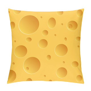 Personality  Vector Modern Cheese Texture Background. Pillow Covers