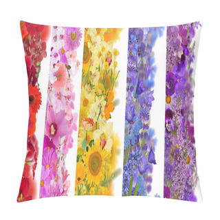 Personality  Strips From Flowers Pillow Covers