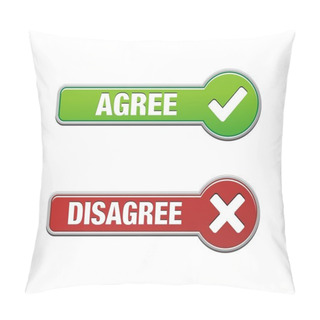 Personality  Agree And Disagree Button Sets Pillow Covers