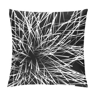 Personality  Abstract Random Lines Background Pillow Covers