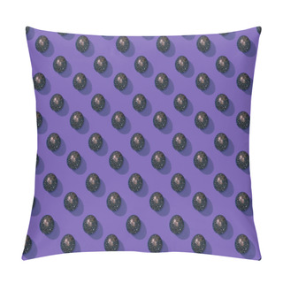 Personality  Set Of Painted Easter Eggs On Purple Pillow Covers