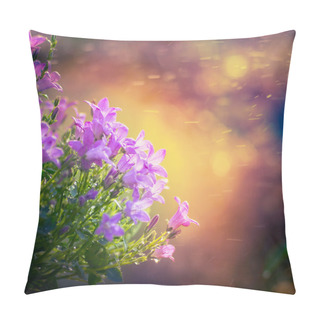 Personality  Bluebell Flowers On Nature Background Pillow Covers