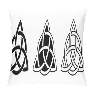 Personality  Celtic Trinity Knots. Vector Illustration. Pillow Covers