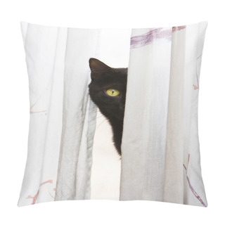 Personality  Peeking Cat Pillow Covers