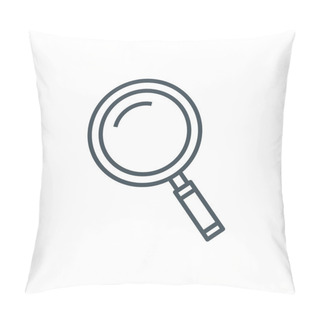 Personality  Magnifier, Search Icon Pillow Covers