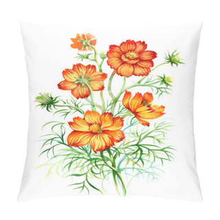 Personality  Colorful Watercolor Wildflowers Pillow Covers