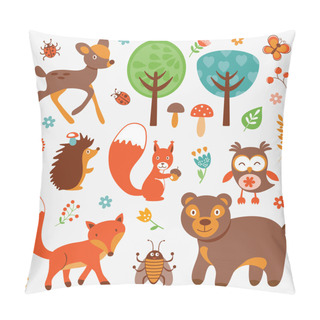 Personality  Funny Forest Animals Collection Pillow Covers