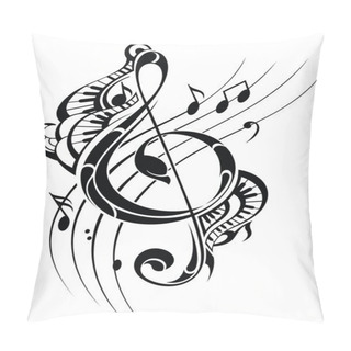 Personality  Music Note Background Pillow Covers