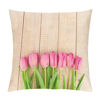 Personality  Bouquet Of Pink Tulips Pillow Covers