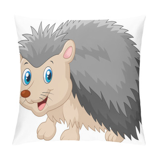 Personality  Hedgehog Cartoon Was Looking To The Side Pillow Covers