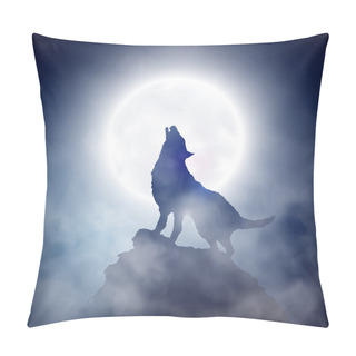 Personality  Howling Wolf Pillow Covers