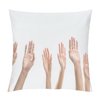 Personality  People Raising Hands Pillow Covers