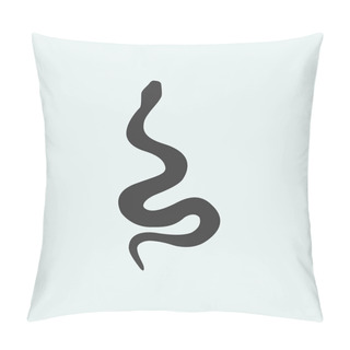 Personality  Snake Icon  Illustration Pillow Covers