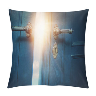 Personality  Open Blue Door Pillow Covers