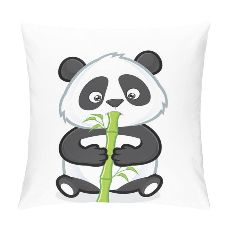 Personality  Panda eating bamboo pillow covers