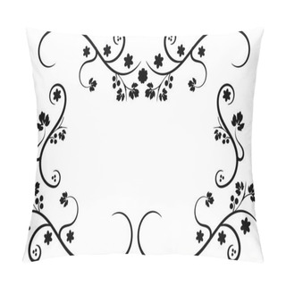 Personality  Black Swirly Frame Pillow Covers