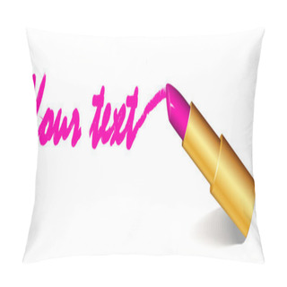 Personality  Pink Lipstick Pillow Covers