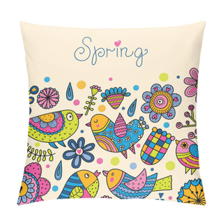 Personality  Cute Spring Background Pillow Covers